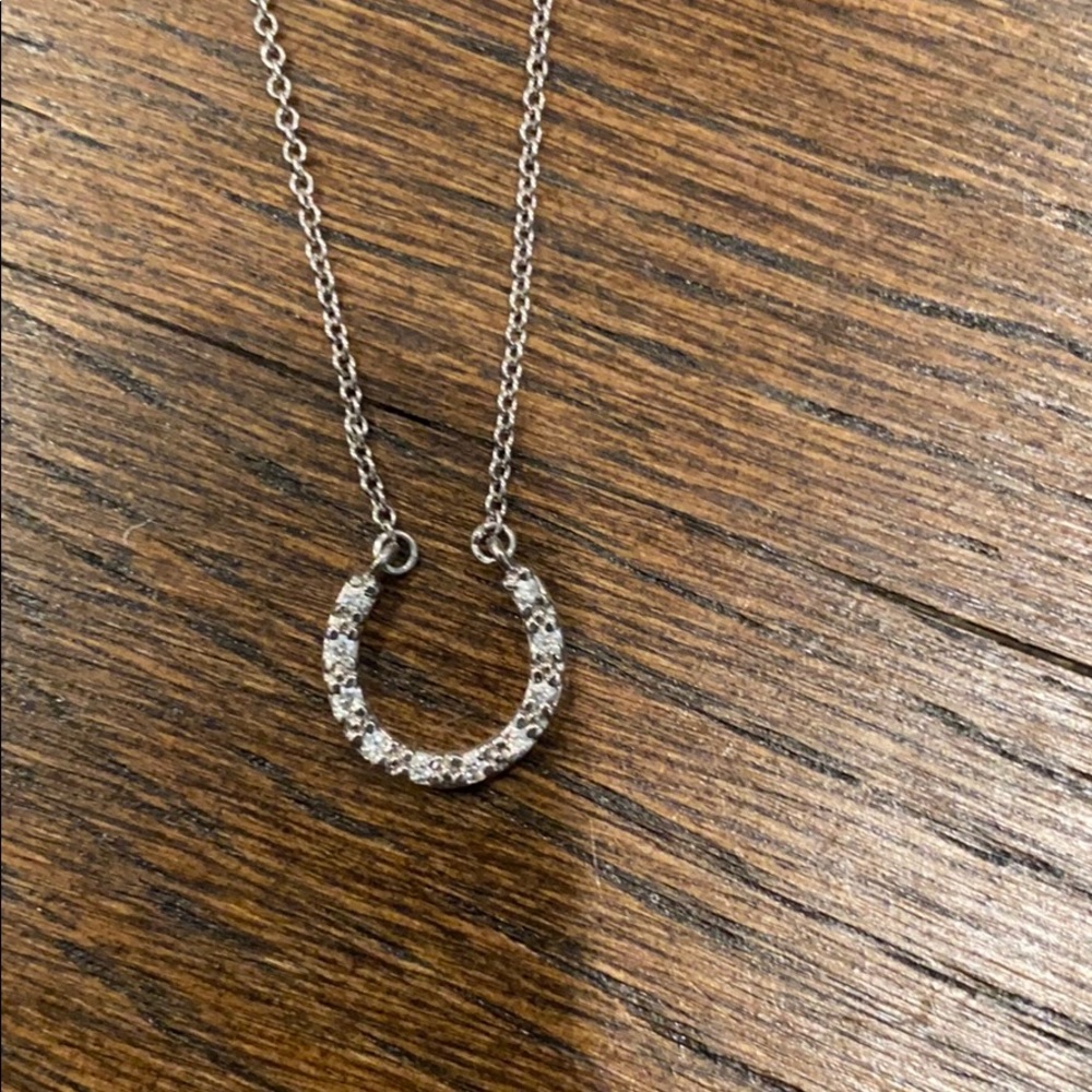 sparkle horseshoe necklace